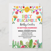 Holy Guacamole Cactus Fiesta Vrijgezellenfeest Kaart (Voorkant)