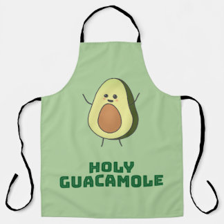 Holy guacamole - cute and happy kawaii avocado  schort