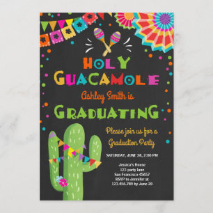 Holy Guacamole Fiesta Afstuderen Uitnodigingsfeest Kaart