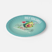 Holy Guacamole Fiesta Avocado 1e verjaardagsfeest Papieren Bordje (Gekanteld)