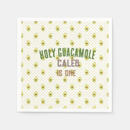 Holy Guacamole Fiesta Avocado 1e verjaardagsfeest Servet