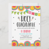 Holy Guacamole Fiesta Baby shower Cactus Kaart (Voorkant)