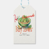 Holy Guacamole Fiesta Baby shower CUSTOM Cadeaulabel (Voorkant)