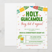 HOLY GUACAMOLE FIESTA BABY SHOWER KAART (Voorkant / Achterkant)