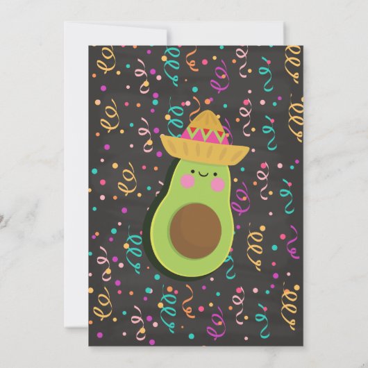 Holy Guacamole Fiesta Baby shower Uitnodiging (Achterkant)