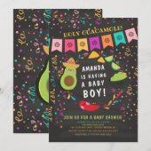 Holy Guacamole Fiesta Baby shower Uitnodiging (Voorkant / Achterkant)