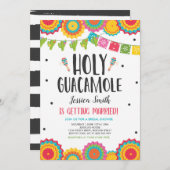 Holy Guacamole Fiesta Cactus Vrijgezellenfeest Kaart (Voorkant / Achterkant)
