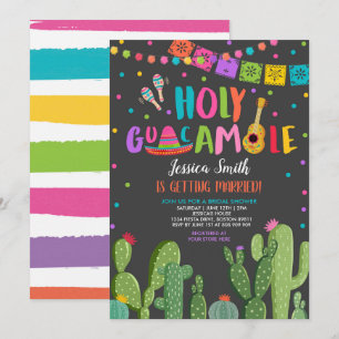 Holy Guacamole Fiesta Cactus Vrijgezellenfeest Kaart