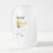 Holy Guacamole Frosted Glass Beer Mok (Voorkant links)