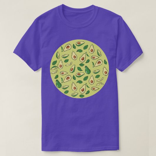 Holy Guacamole Funny Avocados Pattern Vegan T-shirt (Design voorkant)