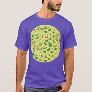 Holy Guacamole Funny Avocados Pattern Vegan T-shirt