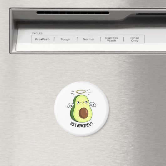 Holy Guacamole Funny Goody Avocado Pun Magneet (Insitu (Vaatwasser))