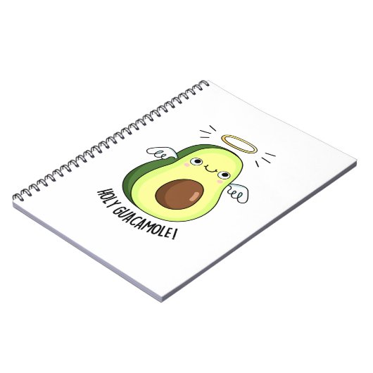 Holy Guacamole Funny Goody Avocado Pun Notitieboek (Linkerzijde)