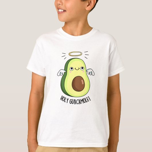 Holy Guacamole Funny Goody Avocado Pun T-shirt (Voorkant)