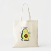 Holy Guacamole Funny Goody Avocado Pun Tote Bag (Voorkant)