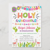 Holy Guacamole Graduation Fiesta Invitation Kaart (Voorkant)