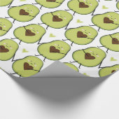 Holy Guacamole Hart Avocado Baby shower Twins Cadeaupapier (Hoek)