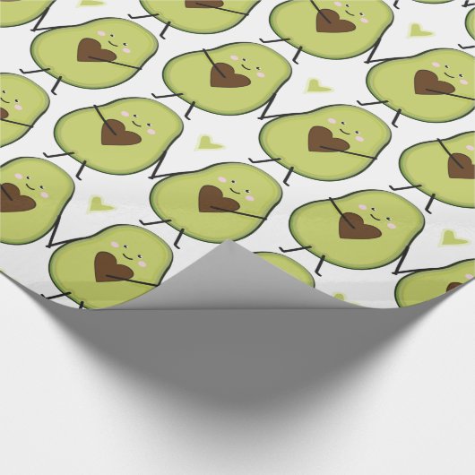 Holy Guacamole Hart Avocado Baby shower Twins Cadeaupapier (Hoek)