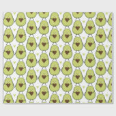 Holy Guacamole Hart Avocado Baby shower Twins Cadeaupapier (Vlak)