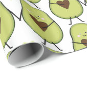 Holy Guacamole Hart Avocado Baby shower Twins Cadeaupapier (Rol Hoek)