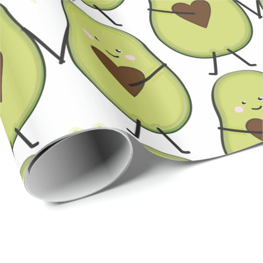 Holy Guacamole Hart Avocado Baby shower Twins Cadeaupapier (Rol Hoek)