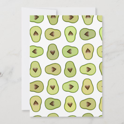 Holy Guacamole Hart Avocado Baby shower Twins Kaart (Achterkant)