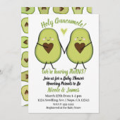 Holy Guacamole Hart Avocado Baby shower Twins Kaart (Voorkant / Achterkant)