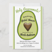 Holy Guacamole Heart Avocado Vrijgezellenfeest Kaart (Voorkant)