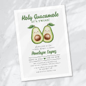 Holy Guacamole Het is een tweeling Baby shower Kaart