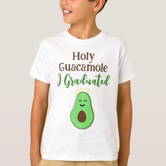 Holy Guacamole I afgestudeerd schattige avocado T-shirt (Voorkant)