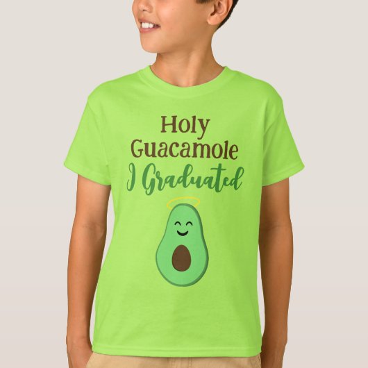 Holy Guacamole I afgestudeerd schattige avocado T-shirt (Voorkant)