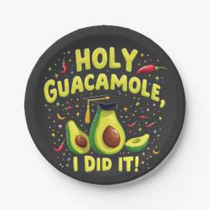 Holy Guacamole Ik deed het Afstuderen Cinco de May Papieren Bordje