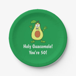 Holy Guacamole Je bent 50 avocado papier Bord