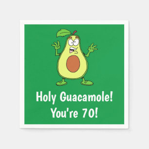 Holy Guacamole Je bent 70 Grappige avocado servett Servet