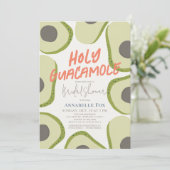 Holy Guacamole Modern Avocado Vrijgezellenfeest Kaart (Staand voorkant)