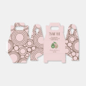 Holy Guacamole Roze Avocado Baby shower Bedankdoosjes (Uitgevouwen)