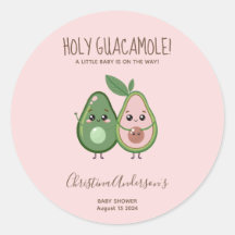 Holy Guacamole Roze Avocado Baby shower