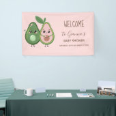 Holy Guacamole Roze Avocado Baby shower Spandoek (Beurs)