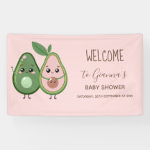 Holy Guacamole Roze Avocado Baby shower