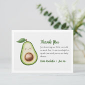 Holy Guacamole Schattige Grappig Baby shower Bedankkaart (Staand voorkant)