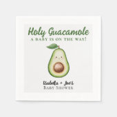 Holy Guacamole Schattige Grappig Baby shower Servet (Voorkant)