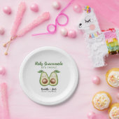 Holy Guacamole Twins Grappig Baby shower Papieren Bordje (Feest)