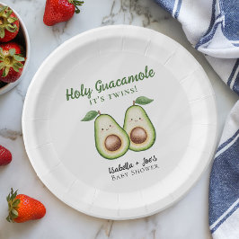 Holy Guacamole Twins Grappig Baby shower Papieren Bordje