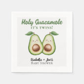 Holy Guacamole Twins Grappig Baby shower Servet (Voorkant)