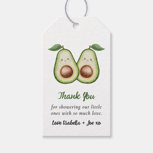 Holy Guacamole Twins Grappig Bedankt Cadeaulabel (Voorkant)