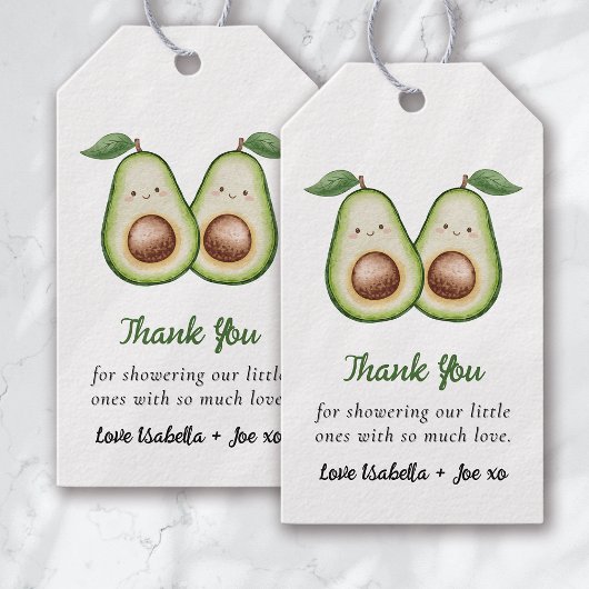 Holy Guacamole Twins Grappig Bedankt Cadeaulabel