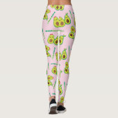 Holy Guacamole: Whimsical Avocado Lover Leggings (Achterkant)