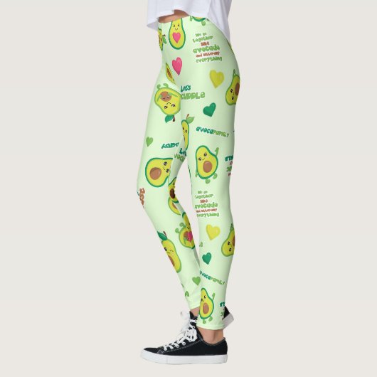 Holy Guacamole: Whimsical Avocado Lover Leggings (Links)