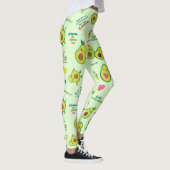 Holy Guacamole: Whimsical Avocado Lover Leggings (Rechts)