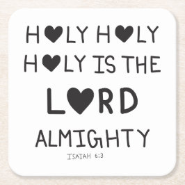 Holy Holy Holy is the lord almighty  Kartonnen Onderzetters